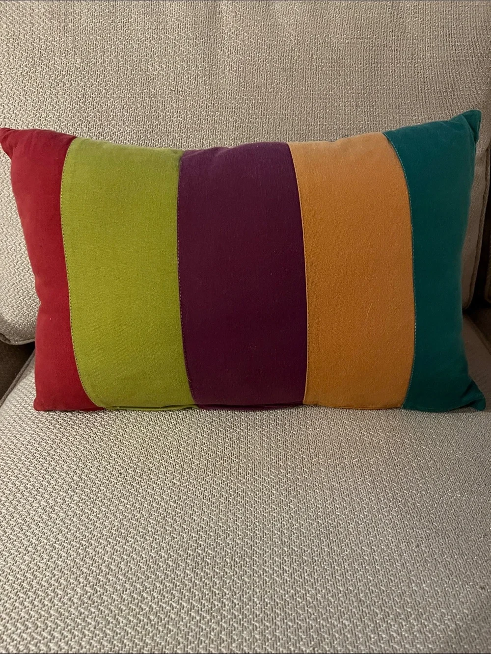 Pier 1 Beaded Embroidered Rectangle Decorative Pillow